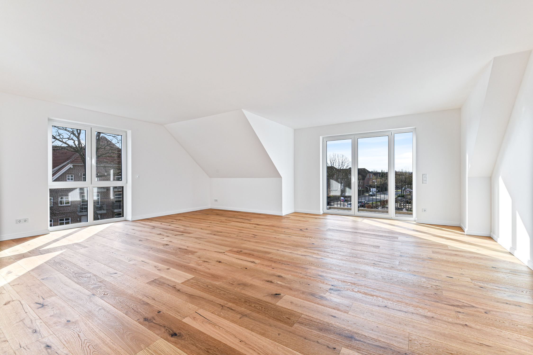 Wohn-, Koch- und Esszimmer