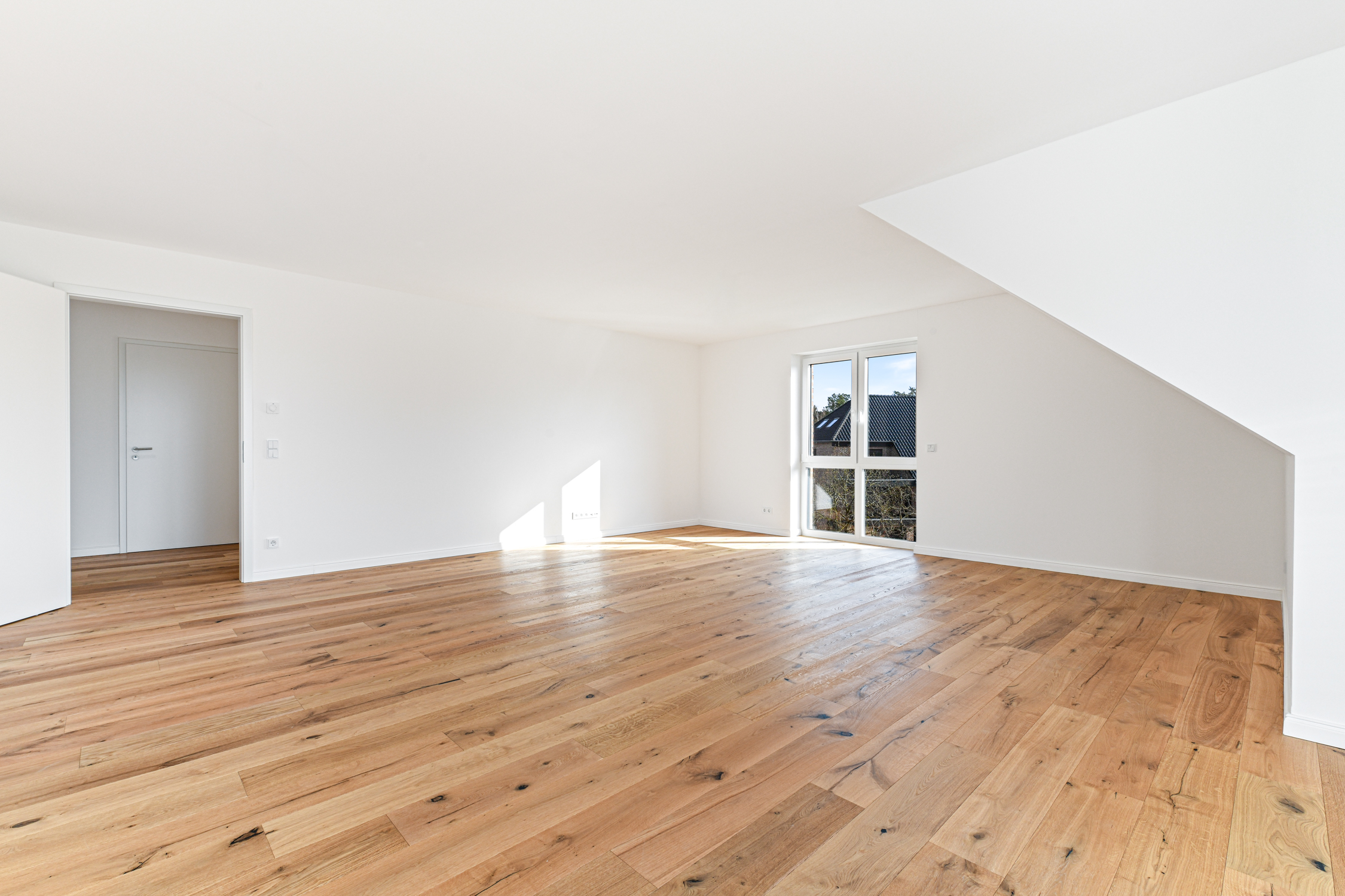 Wohn-, Koch- und Esszimmer