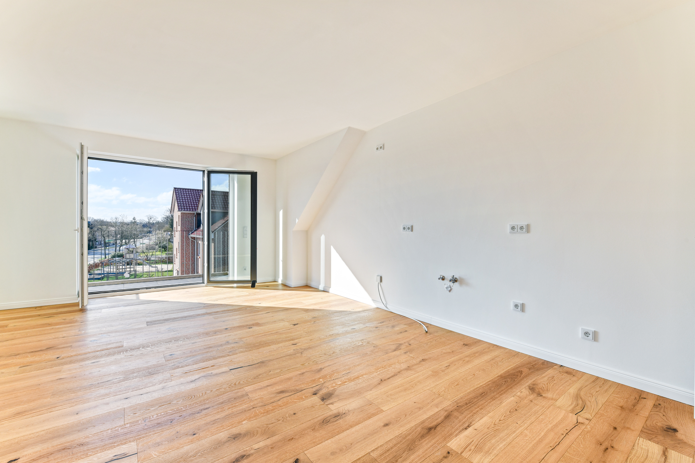 Wohn-, Koch- und Esszimmer