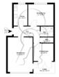 Grundriss - Nahe Tibarg: Vermietete 2,5-Zimmer-Wohnung mit Süd-West-Loggia und idyllischem Ausblick!