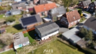 Luftansicht - Denkmalgeschütztes Fachwerkhaus mit Potenzial und eigener Werkstatt!