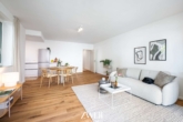 Wohn- und Esszimmer - Zwei Ebenen für die ganze Familie: Neubau-Gartenwohnung in Hamburg-Alsterdorf!