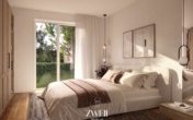 Schlafzimmer - Ihr Platz an der Sonne: Helle Neubauwohnung in der Endetage mit Süd-Balkon und viel Platz!