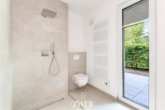 Badezimmer - Sofort einziehen: 3-Zimmer-Neubauwohnung mit großem Süd-Garten!