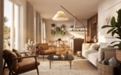 Wohnzimmer - Top geschnitten: 2-Zimmer-Neubauwohnung im 2. OG mit Süd-Balkon!