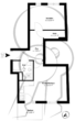 Grundriss - Top geschnitten: 2-Zimmer-Neubauwohnung im 2. OG mit Süd-Balkon!