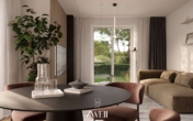 Wohnzimmer - Sonnige 2-Zimmer-Neubauwohnung mit Süd-Balkon und Stellplatz!