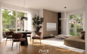 Wohnzimmer - Sonnige 2-Zimmer-Neubauwohnung mit Süd-Balkon und Stellplatz!