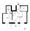 Grundriss - WE 5 - Sonnige 2-Zimmer-Neubauwohnung mit Süd-Balkon und Stellplatz!