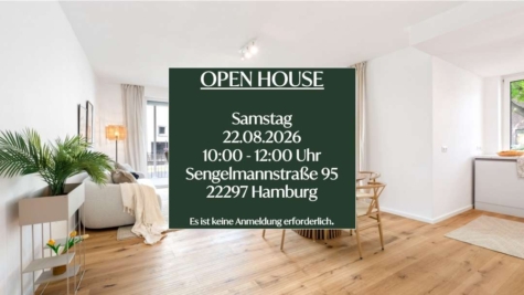 Sofort einziehen: Neubau-Maisonettewohnung mit Süd-West-Terrasse und Garten!, 22297 Hamburg, Erdgeschosswohnung
